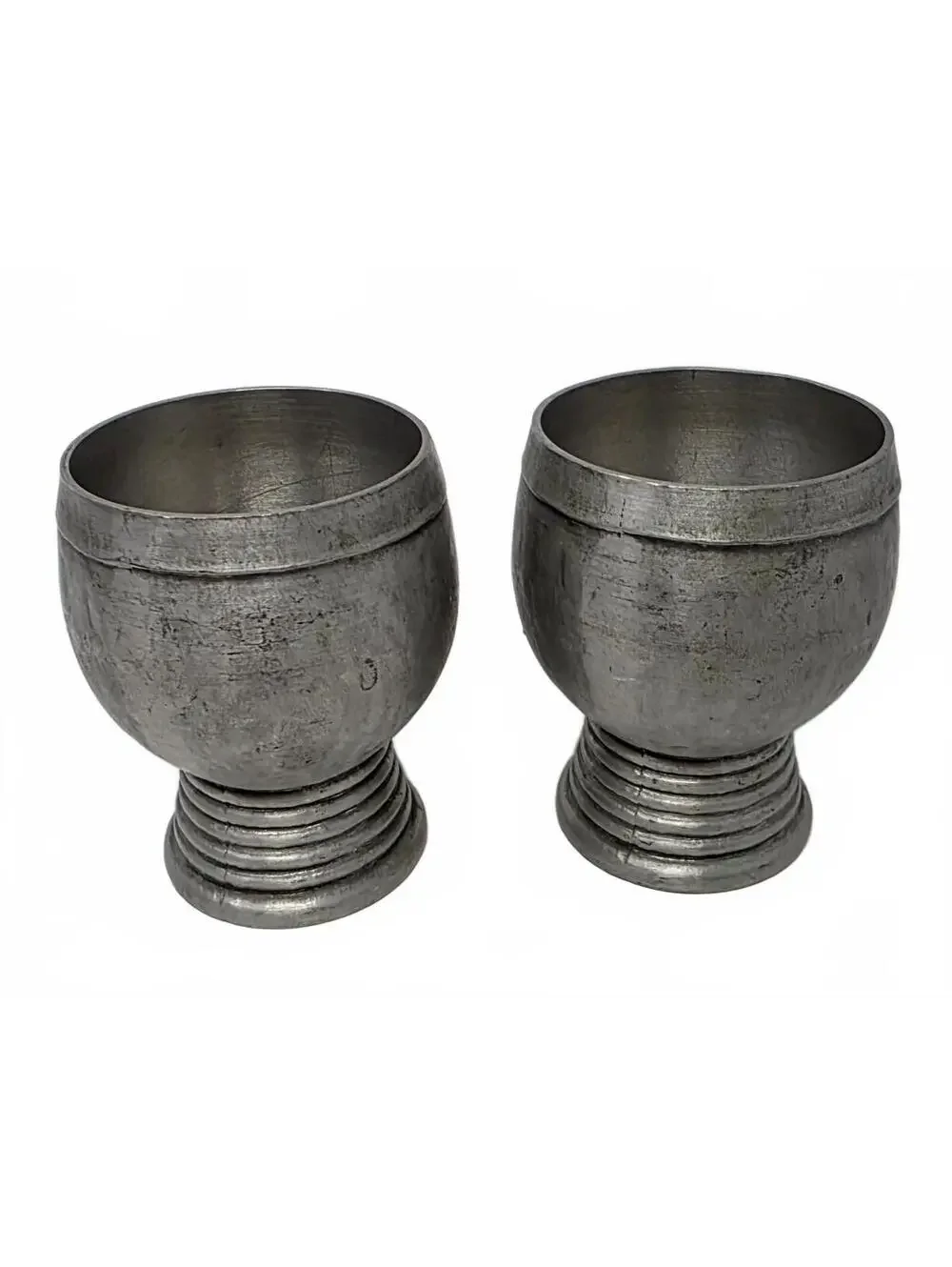 Vintage Artina SKS Zinn 95% Pewter Pitcher & 2 Goblets Grape Set